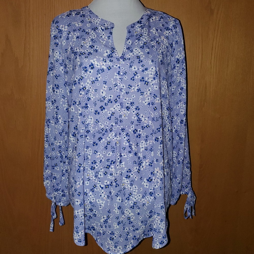 Purple floral top